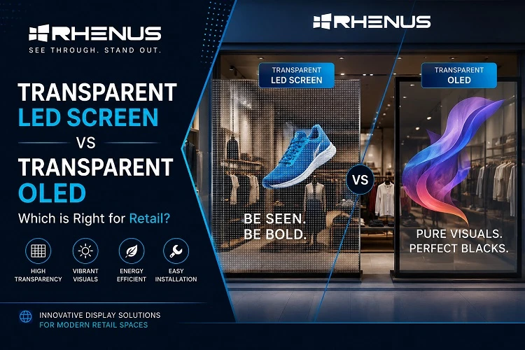 Transparent LED Screen vs Transparent OLED: Which is Right for Retail?